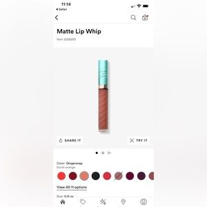 Beauty Bakerie Lip whip gingersnap